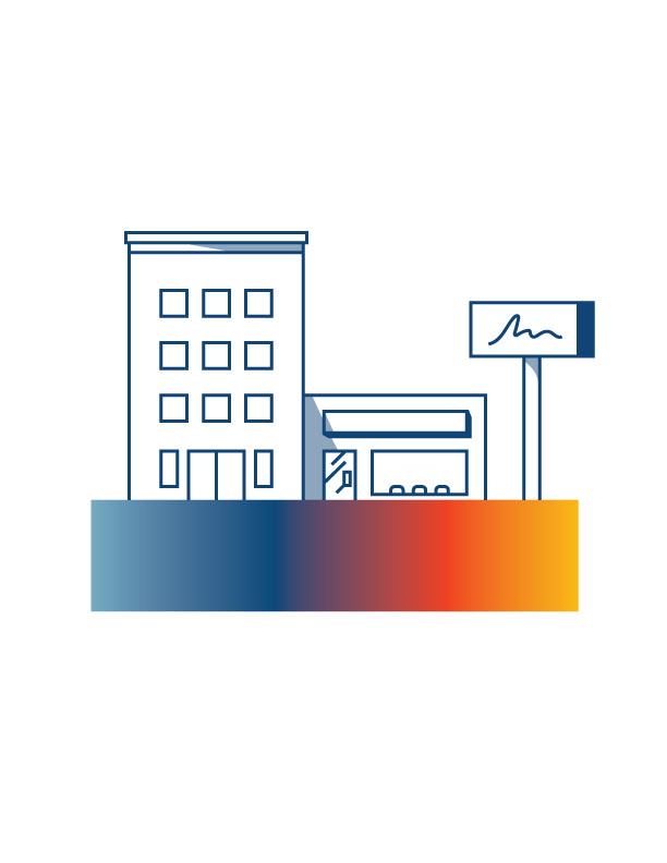 illo of downtown sidewalks