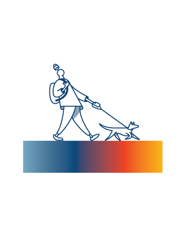 illo of pedestrian path