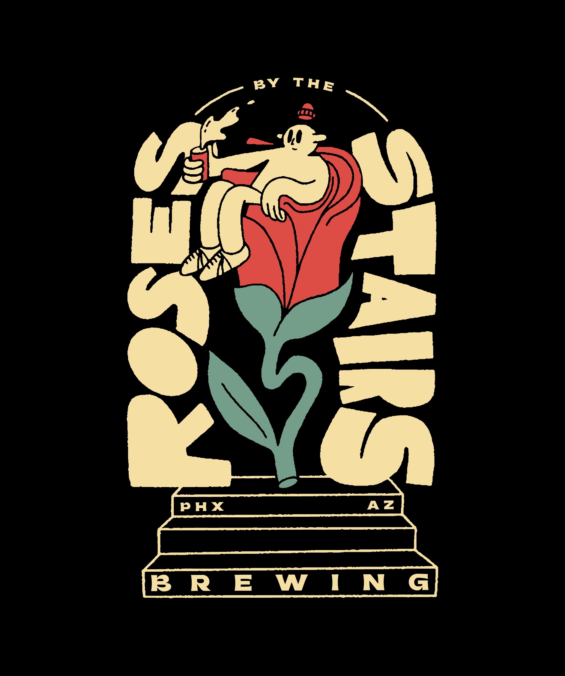 Roses By the Stairs — Merch Illustration