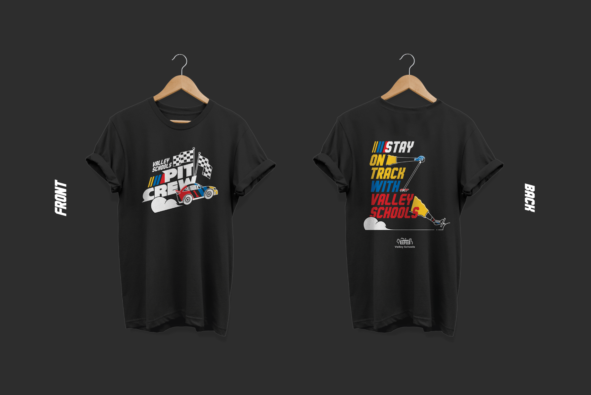 Stay-on-Track_Shirts_Hanging